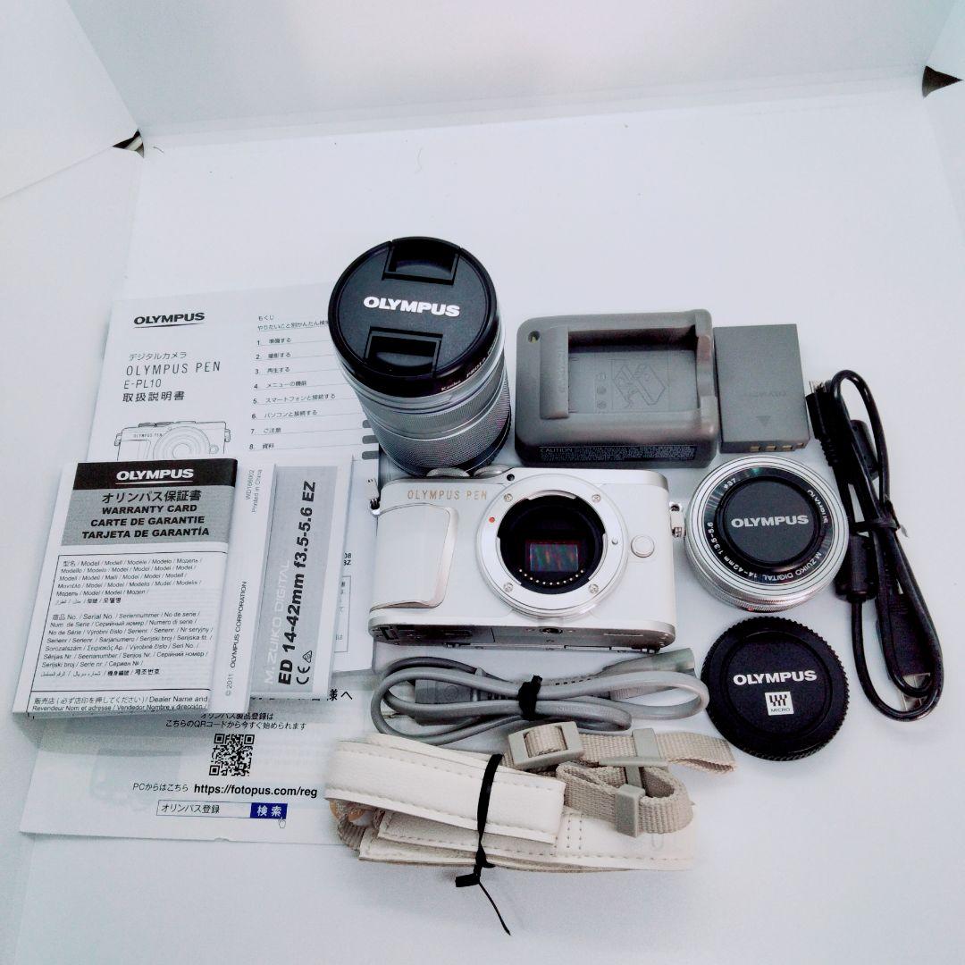 OLYMPUS　ミラーレス一眼　PEN　E-PL10 ダブルレンズ　C0384