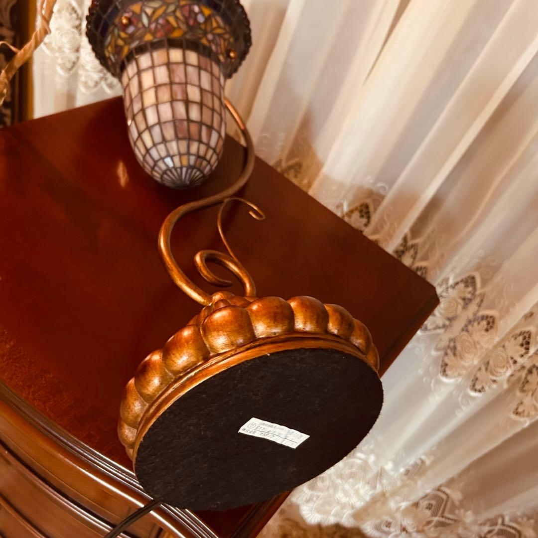 ステンドグラス ランプ　テーブルランプ　フロアランプ　アンティーク　高さ60