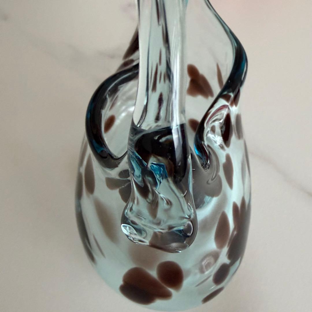 【Sghr スガハラガラス】サック＊サイレントムーン・手作りガラス製花瓶（美品）