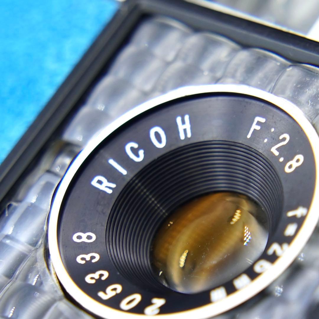 【動作確認・清掃済み＊試写あり】水色 リコーオートハーフE