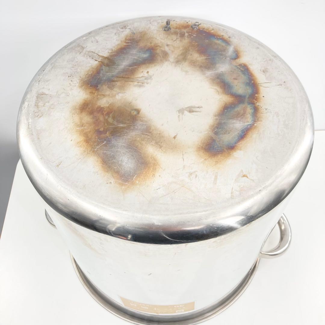 業務用 寸胴鍋 30cm 約20L SUS316 モリブデン 大型鍋