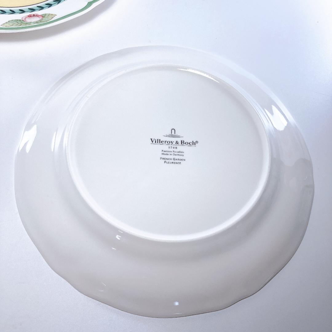 ビレロイ＆ボッホ フレンチガーデン 27㎝ プレート 2枚　|3822|