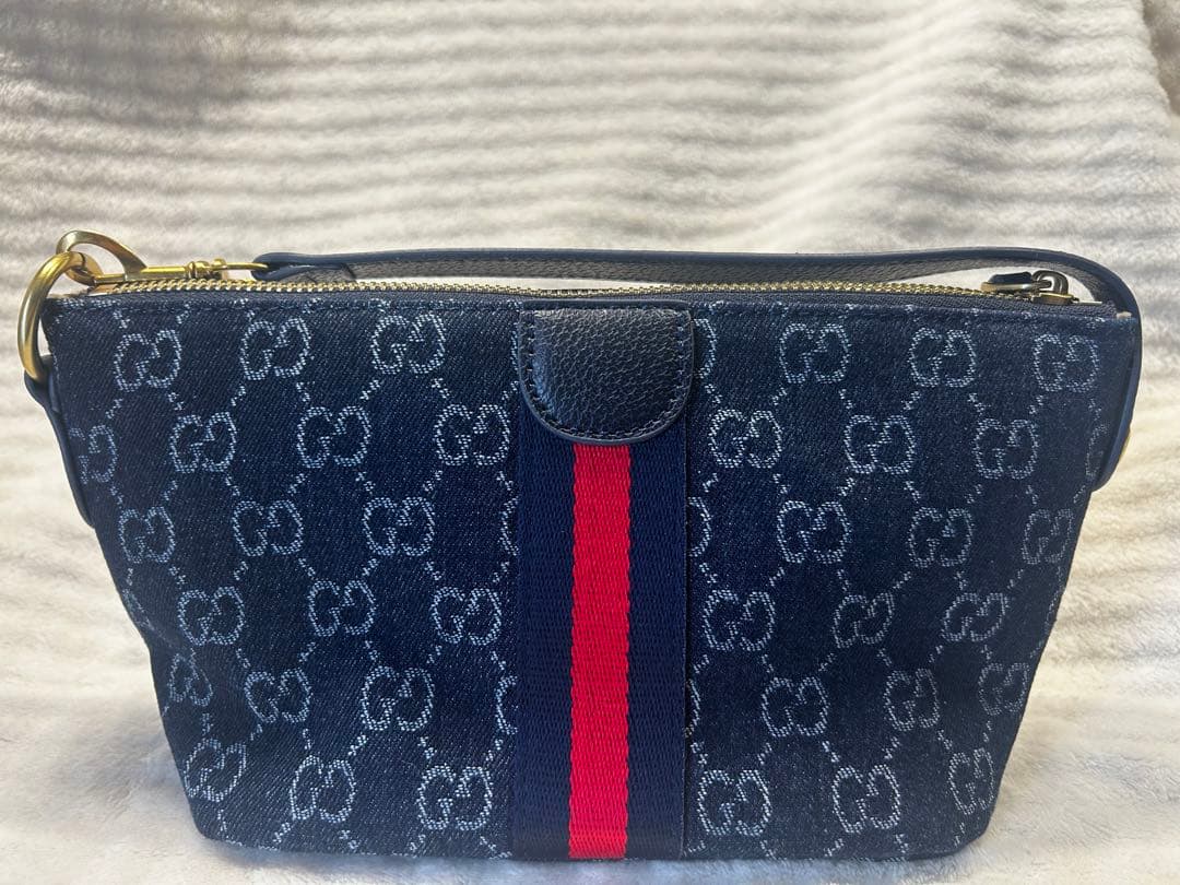 【週末割】GGロゴ入り　デニムショルダー&ポーチバッグ　ノベルティ