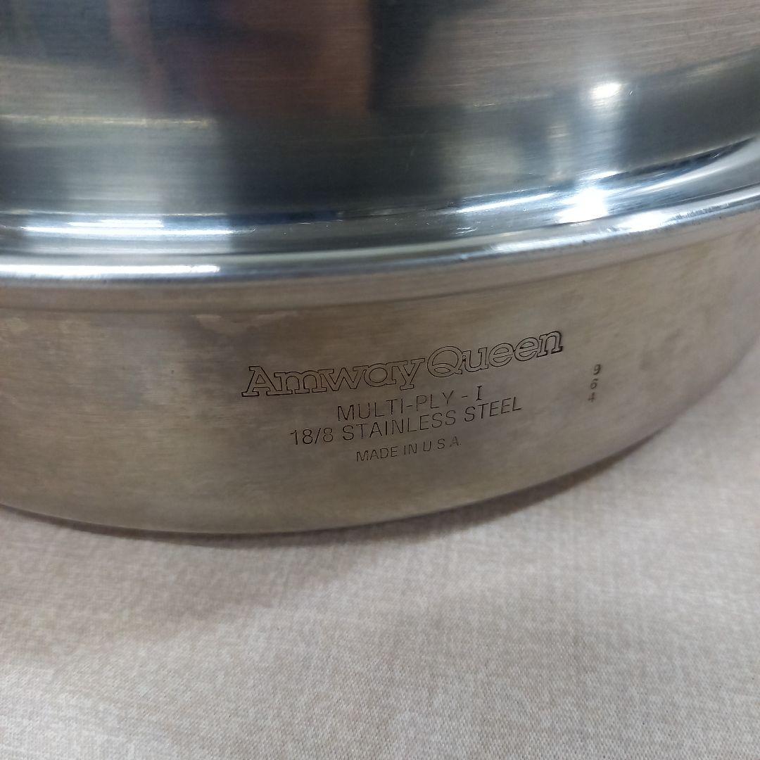 Amway Queen Cook ステンレス片手鍋 大 フライパン ソースパン