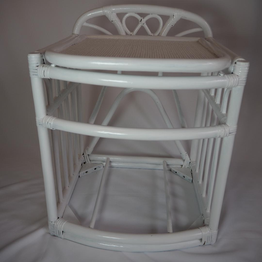 ヴィンテージ Tiffany 鏡台 ドレッサー ラタン 籐 チェスト 昭和レトロ