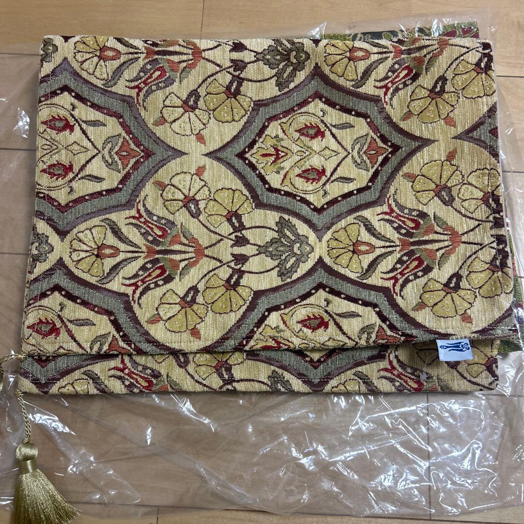 【新品未使用】Yusuf Collectionクッションカバーベージュ トルコ製