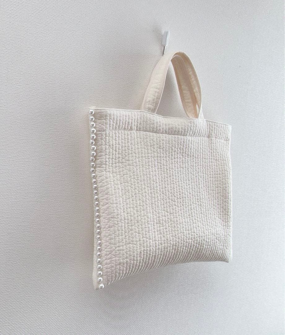 Reika　ヌビバッグ　レッスンバッグ　パール