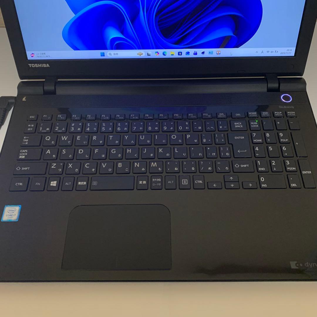 dynabook i7 ノートPC SSD フルHD IPS液晶 メモリ12GB