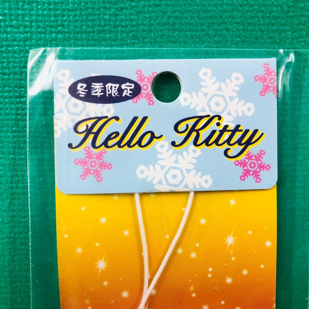 2001年製 レア★冬季限定 雪だるま ハローキティ リボンストラップ チャーム