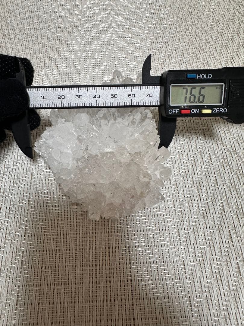 希少 四川省産 菊花水晶 クラスター 333g フラワークォーツ 水晶 629