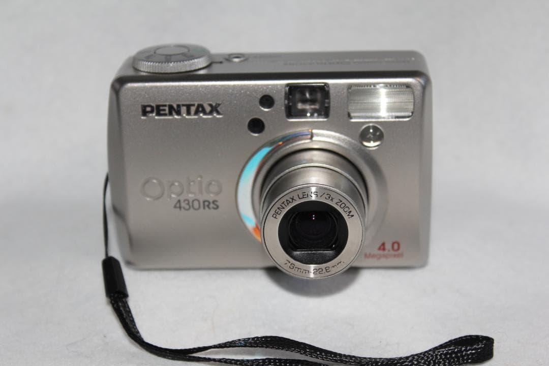 動作品！作例付！PENTAX Optio 430RS 充電器付 オールドコンデジ