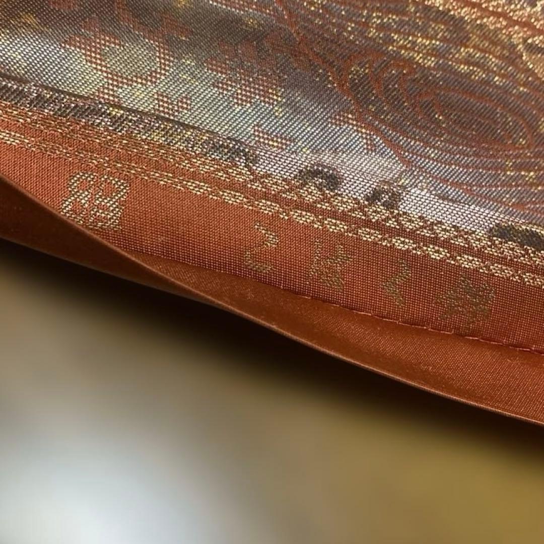 table runner 「更紗夢」　帯リメイク　正絹　西陣織