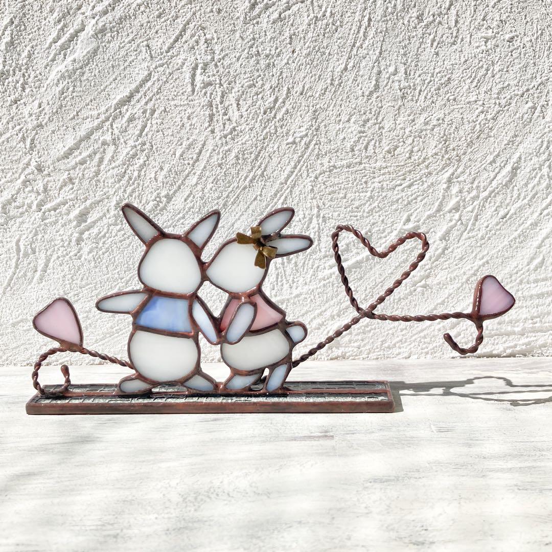 ✧₊⁎満開の桜の下で新しい恋が始まる ⁎⁺✧ ステンドグラスサンキャッチャー