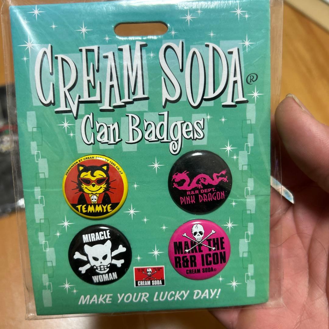 CREAM SODA PINK DRAGON / 缶バッジセット
