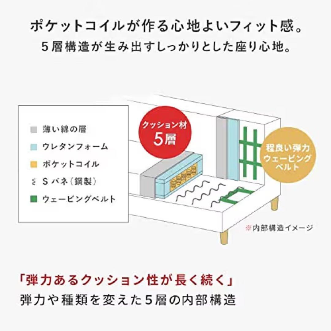 新品 ソファ 3人掛け コーナーソファー ローデザイン ベージュ
