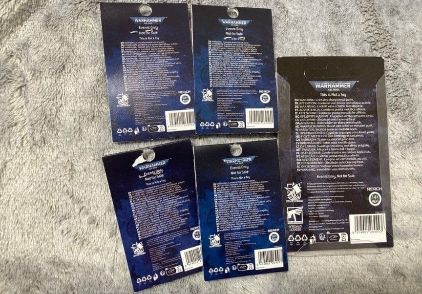 ウォーハンマー　イベント限定配布ピンバッジ　40k unopened