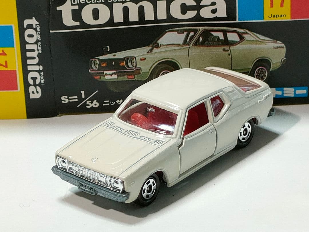 黒箱トミカ 17　日産チェリーFⅡ 1400クーペGX　美品　日本製　デッド