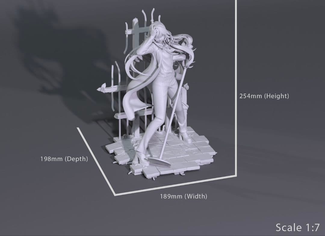 ADO アド　フィギュア　ガレージキット　未塗装未組立　1/7　美女