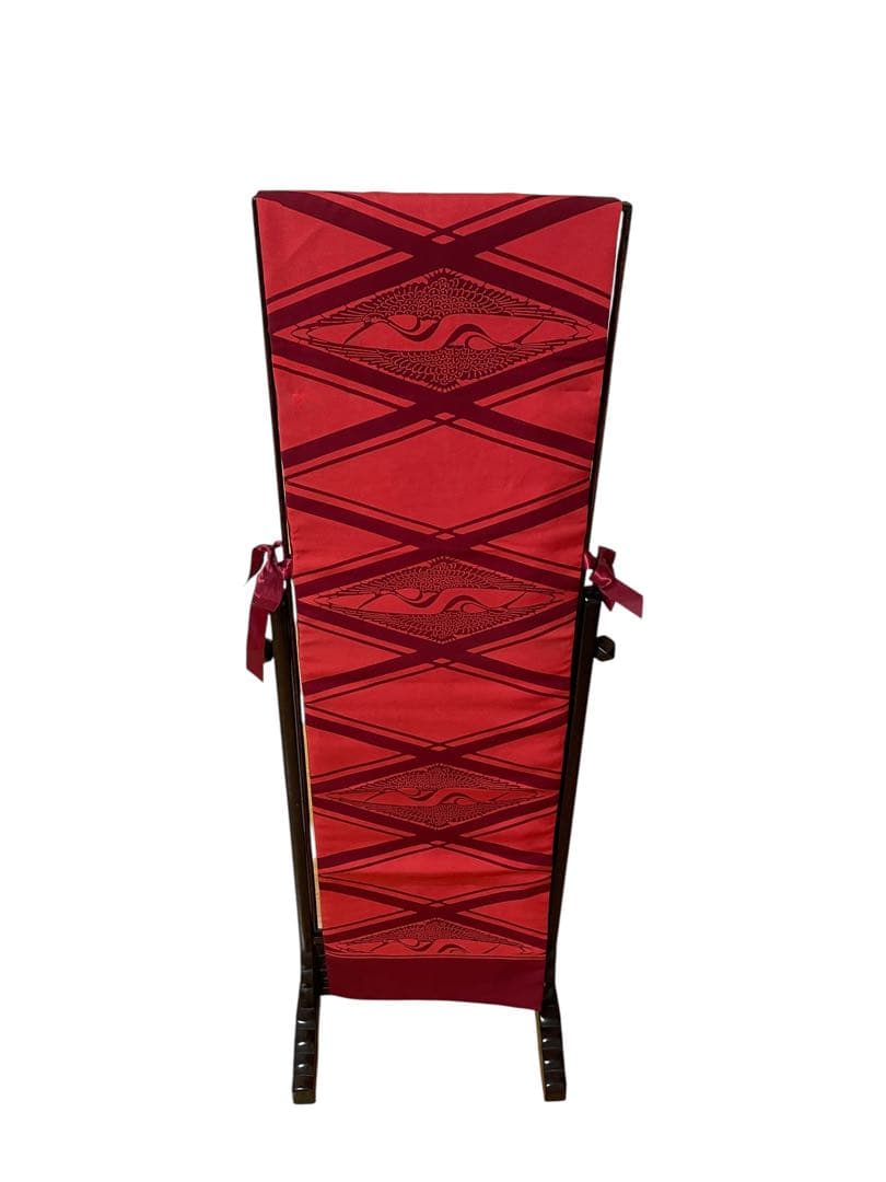 唐木家具 スタンドミラー 姿見 全身鏡 中国家具 彫刻 アンティーク　無垢