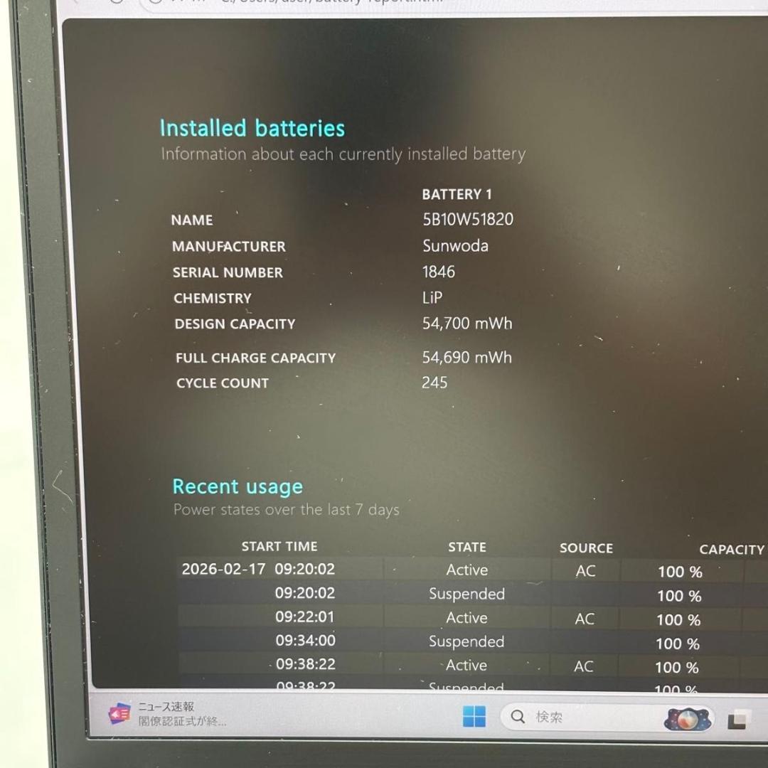 Windowsノート本体 ThinkPad X13 Gen2a AMD Ryzen5 PRO5650U 1
