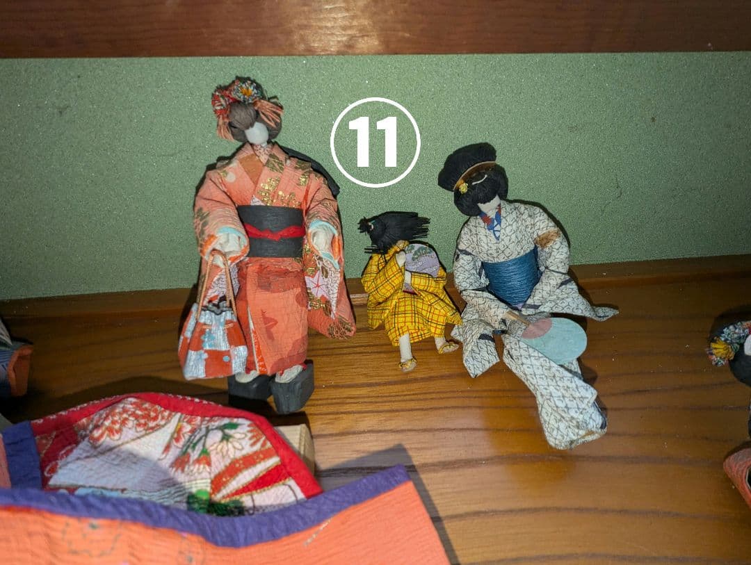 和紙の手作り紙人形　18体セット