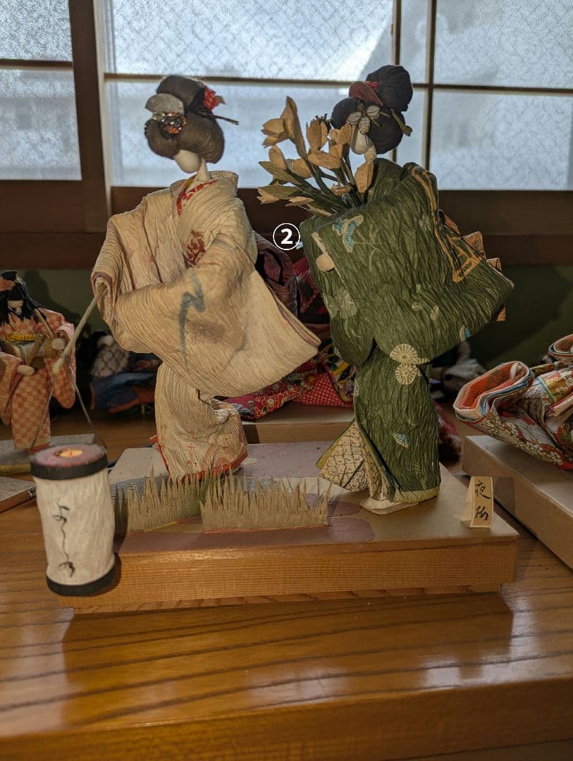 和紙の手作り紙人形　18体セット