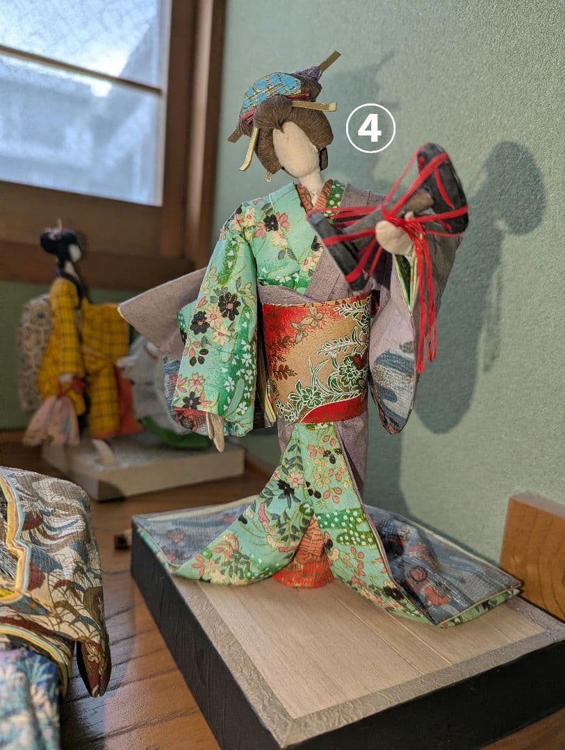 和紙の手作り紙人形　18体セット