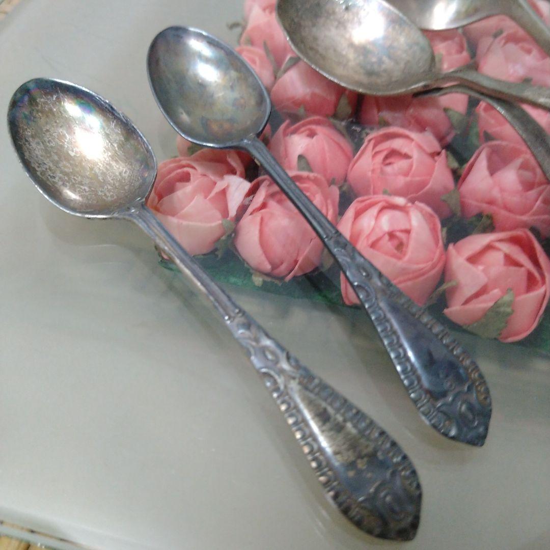 銀製アンティークスプーン＆ベビースプーン4本SET 66.4g