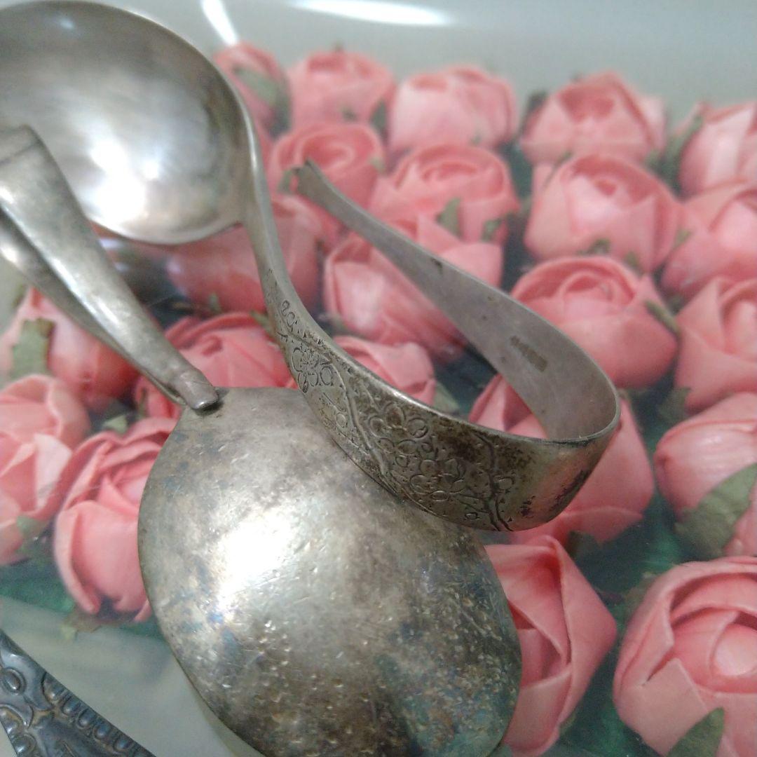 銀製アンティークスプーン＆ベビースプーン4本SET 66.4g