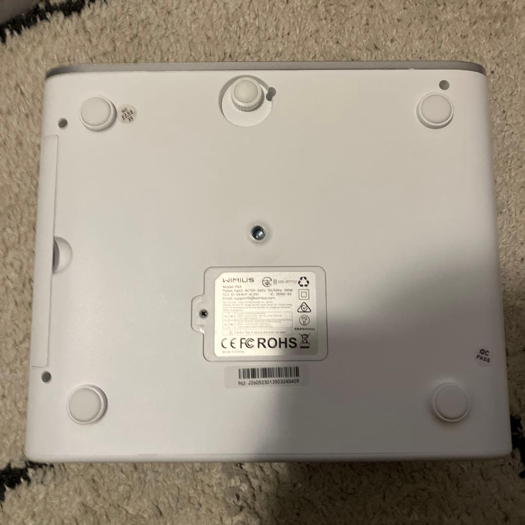 WIMIUS P63 プロジェクター ホワイト 美品