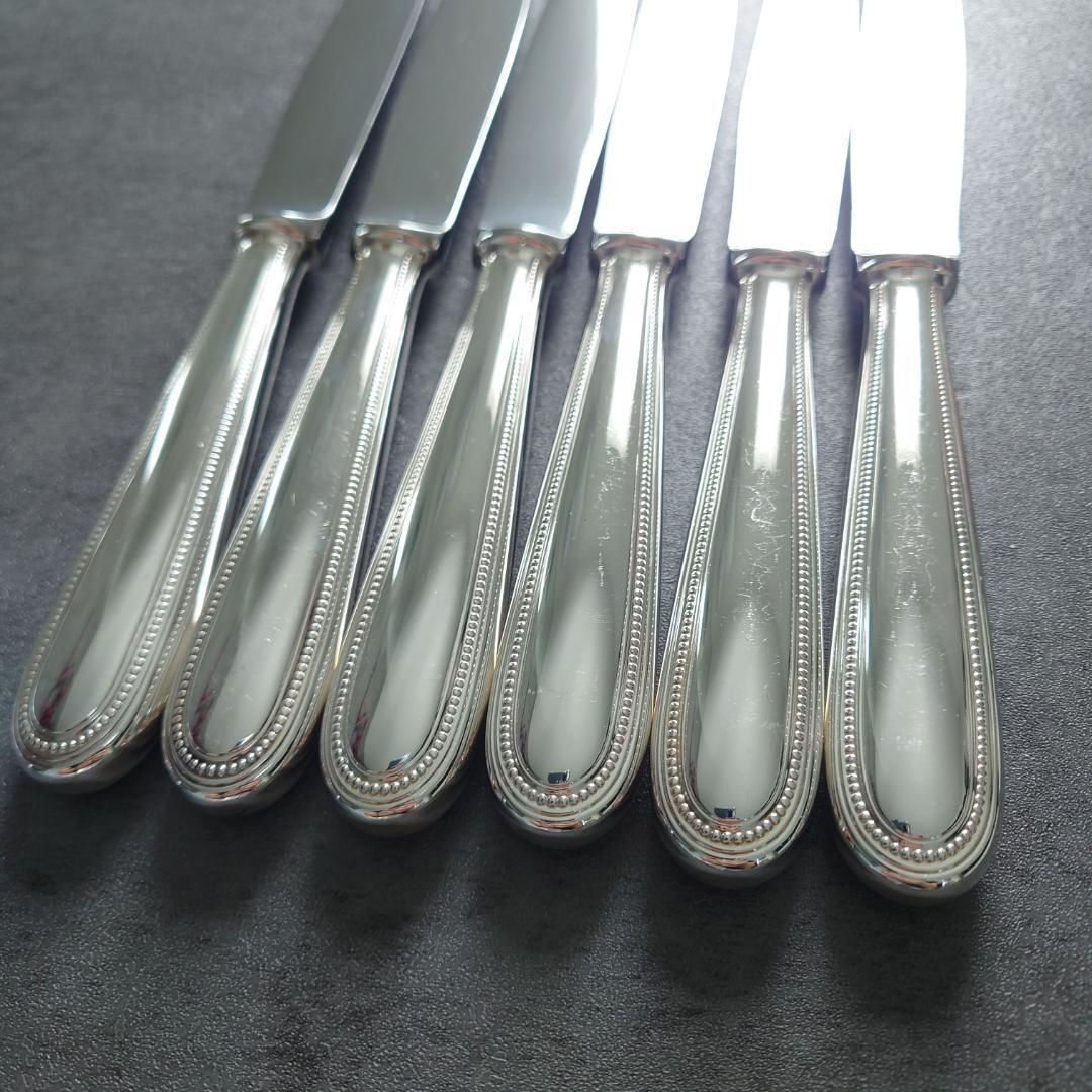 美品 クリストフル パール テーブルナイフ 6点