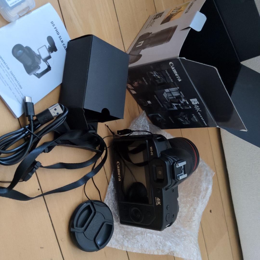 6400万画素 4Kデジタルカメラ Wi-Fi機能付きSDカード128GB付