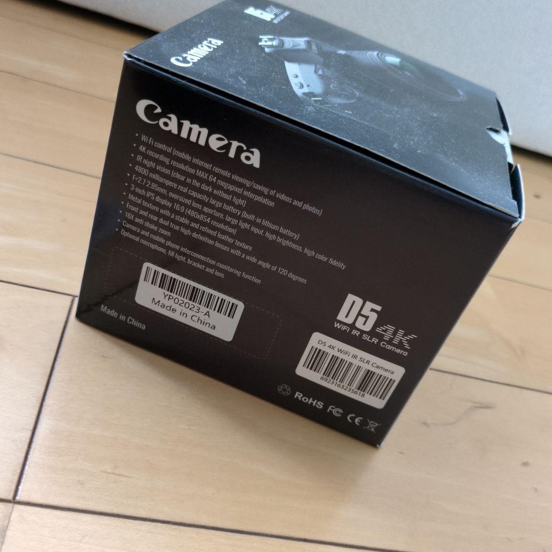 6400万画素 4Kデジタルカメラ Wi-Fi機能付きSDカード128GB付