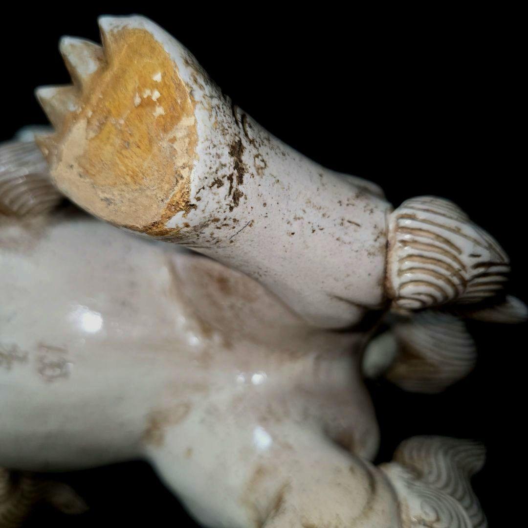 こちらは既に売却済み商品となります。訳あり　白備前　獅子　陶香造　古美術　骨董