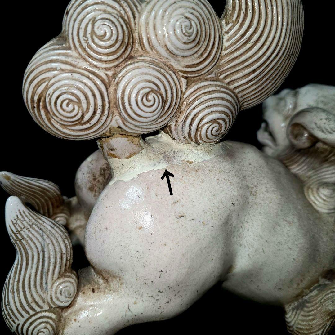 こちらは既に売却済み商品となります。訳あり　白備前　獅子　陶香造　古美術　骨董