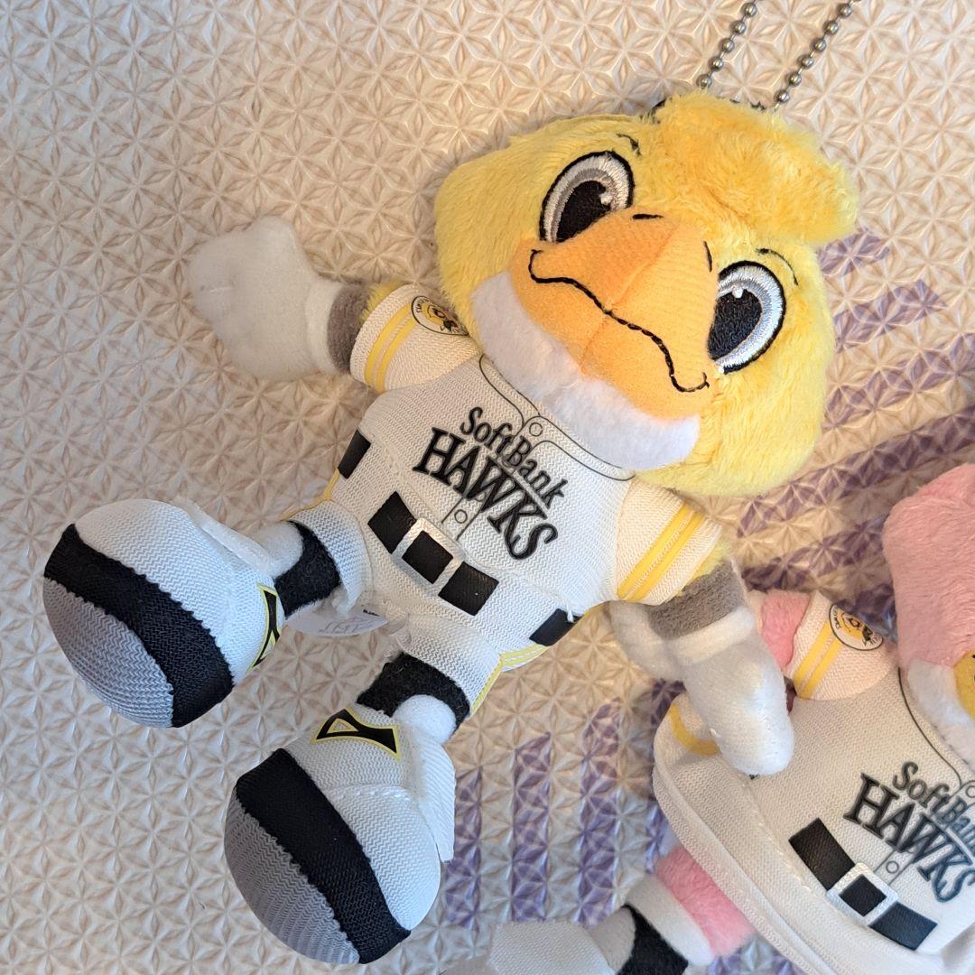 ソフトバンクホークス ペアマスコット ぬいぐるみ　SoftBank HAWKS