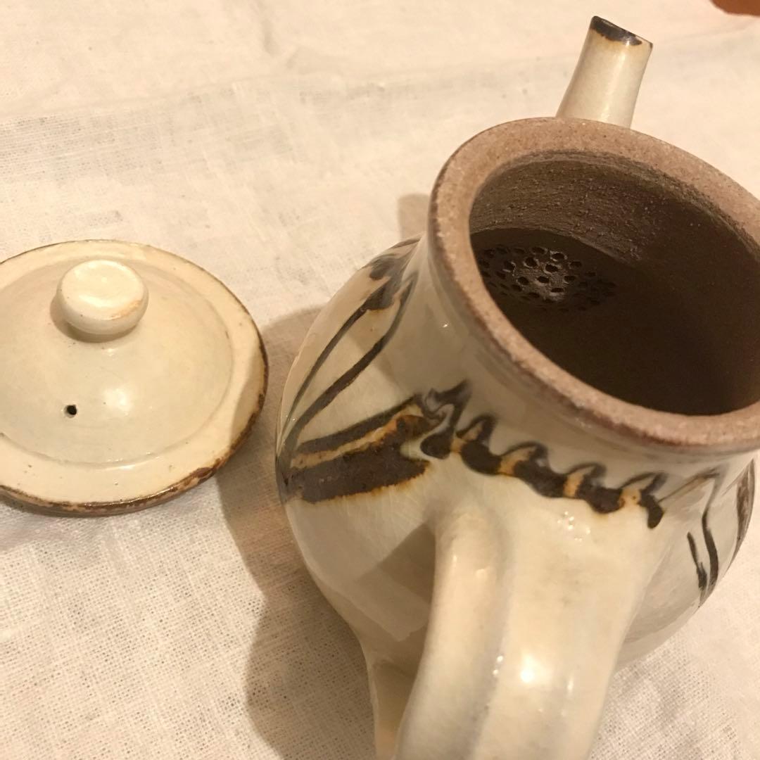 【新品】小代焼ふもと窯 井上尚之 スリップウェア ポット