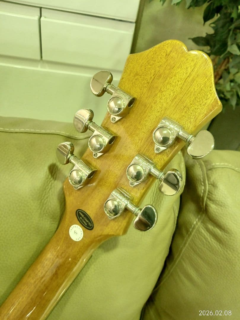 Epiphone　DOT NA ナチュラル　傷なし　ネック良好　純正ソフトケース