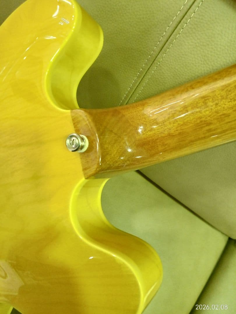 Epiphone　DOT NA ナチュラル　傷なし　ネック良好　純正ソフトケース