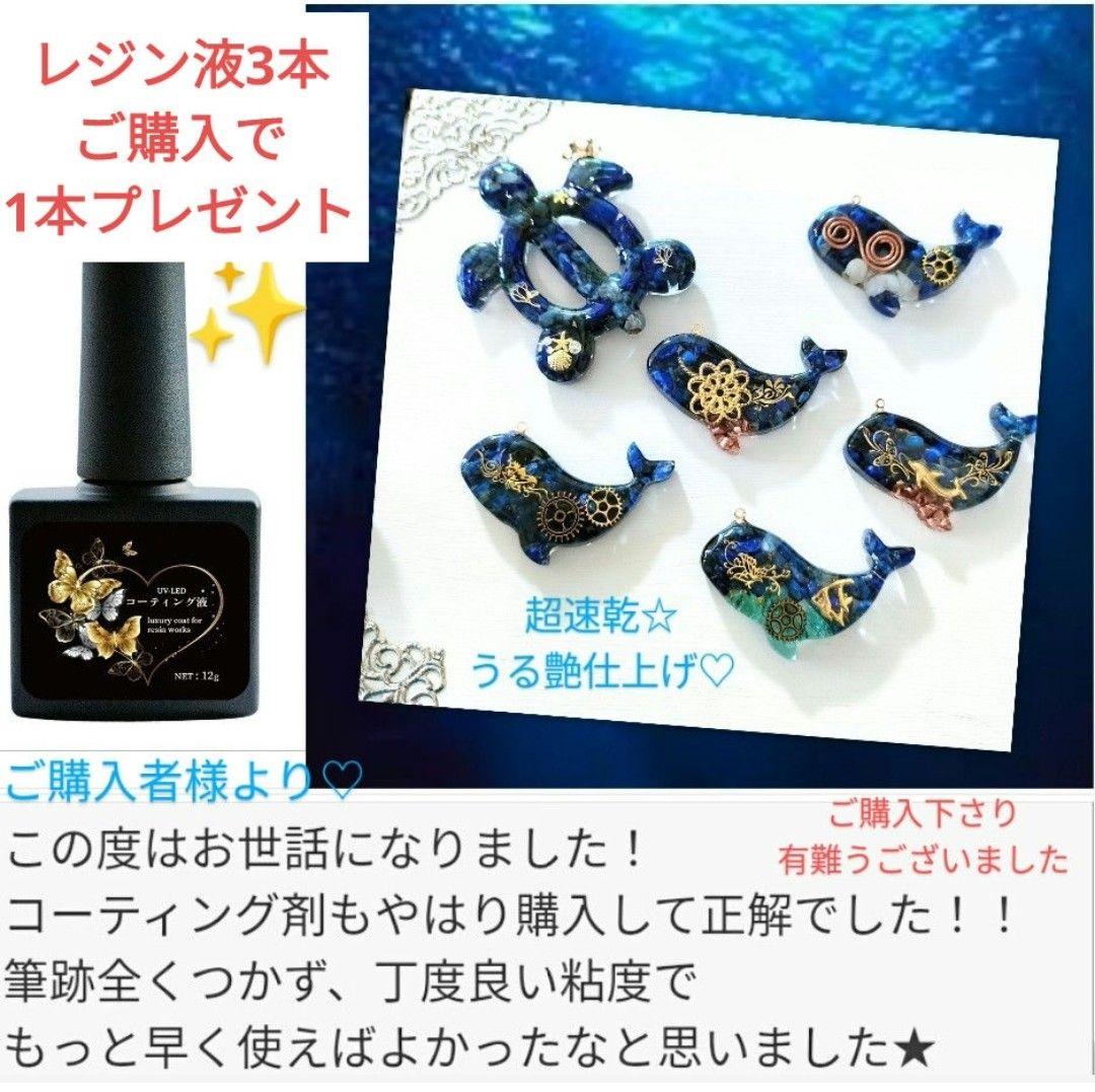 専用レジン液 ユキハナ10本、コーティング剤つき☆