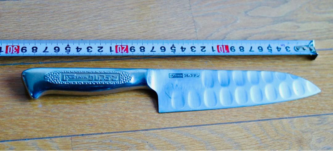 Glestain グレステン 三徳包丁 170mm｜ディンプル加工｜ステンレス
