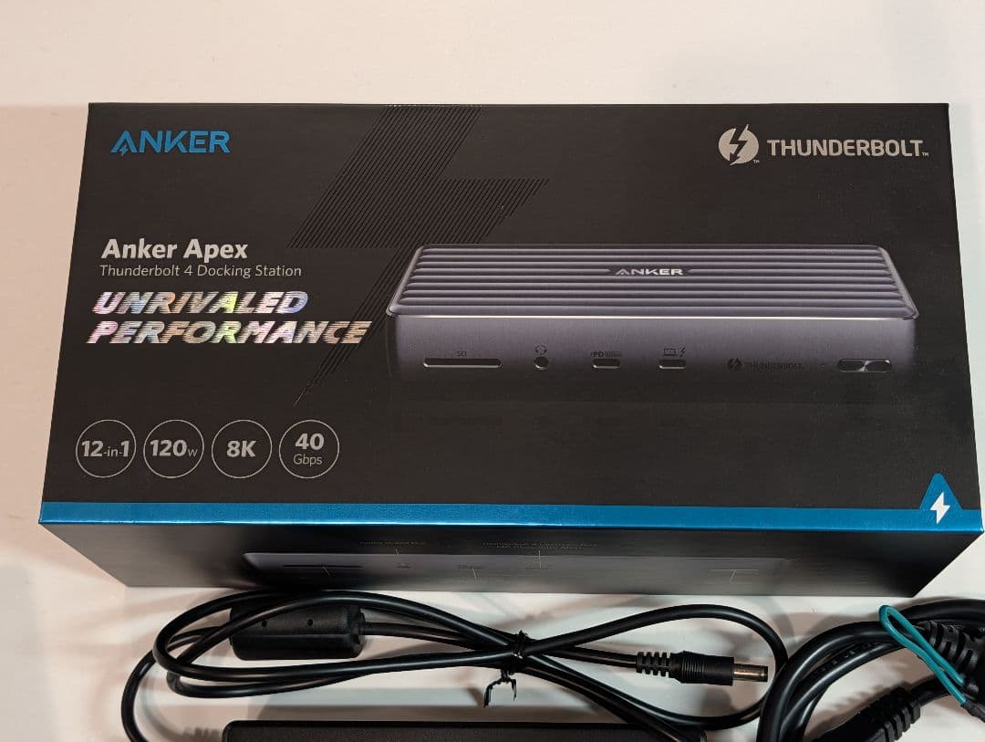 Anker Apex Thunderbolt 4 ドッキングステーション