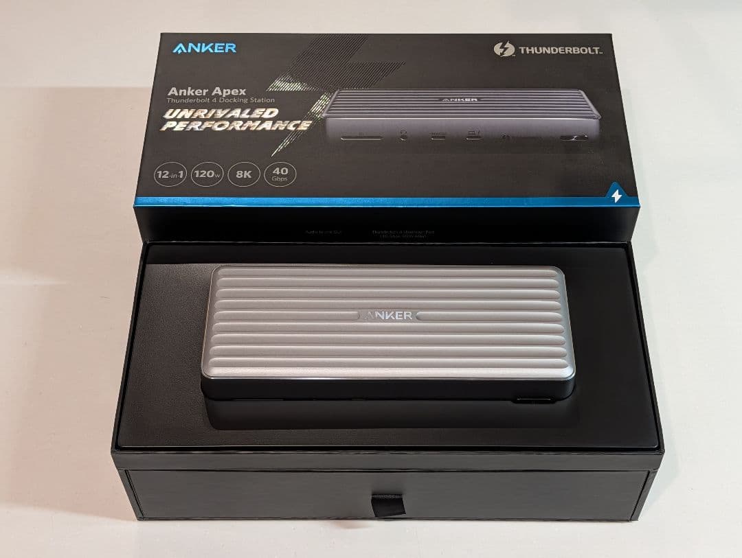 Anker Apex Thunderbolt 4 ドッキングステーション