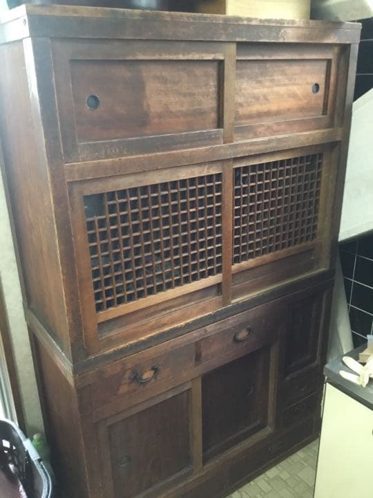 アンティーク 茶タンスVintage