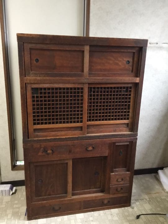 アンティーク 茶タンスVintage