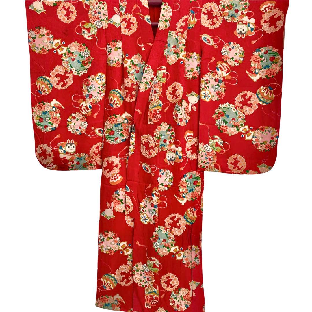 アンティーク　女の子　子供着物　アンティーク着物　七五三　NO6