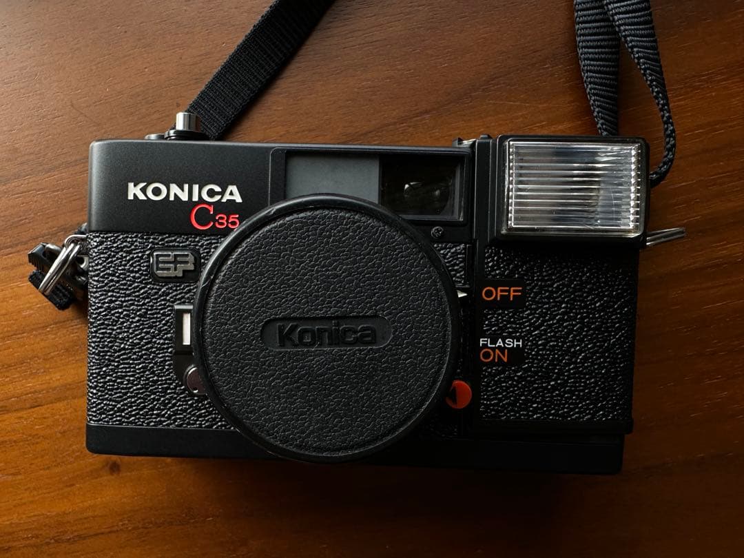 [完動品]コニカC35EF コンパクトフィルムカメラ