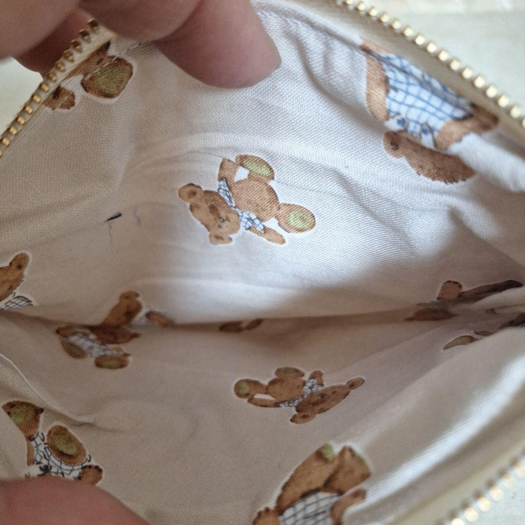 激レアねこパネル生地　ハンドメイド　フラットポーチ　ミニバック