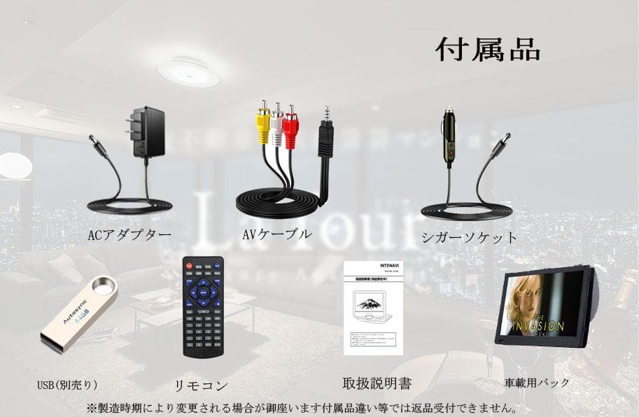 12.6型 DVDポータブル 大画面CPRM対応 リージョンフリー AV入出力