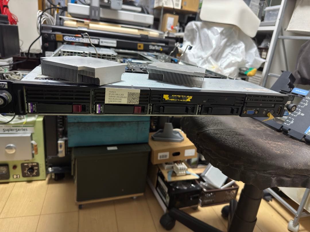シ*ン様 HP DL360 G7 1Uサーバー 8コア16スレッド